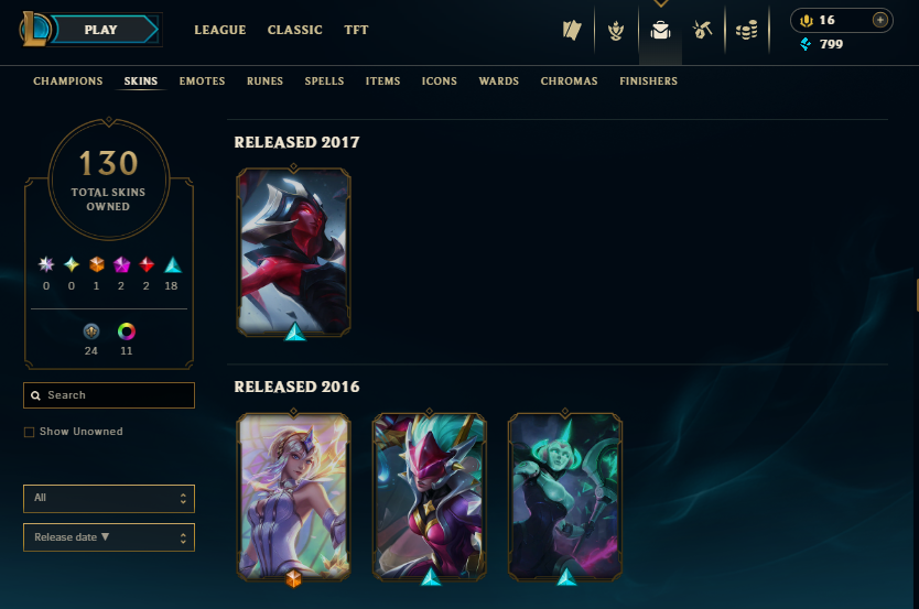 Gold Peak | 159 Champions | 100 Skins | Full Email - Image 9