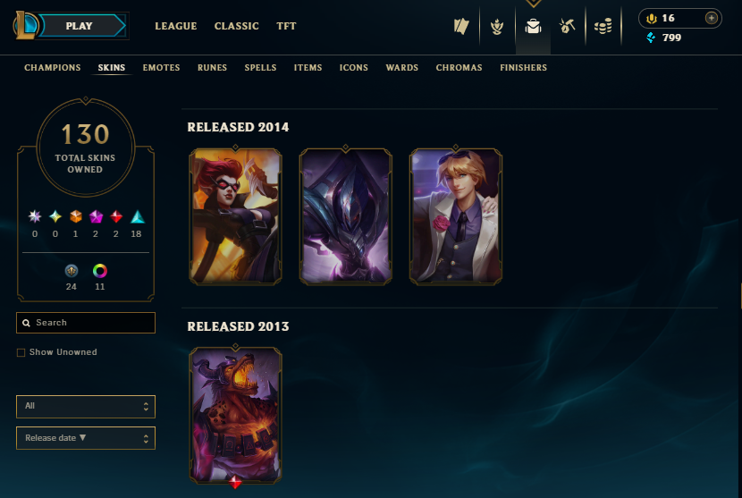 Gold Peak | 159 Champions | 100 Skins | Full Email - Image 11