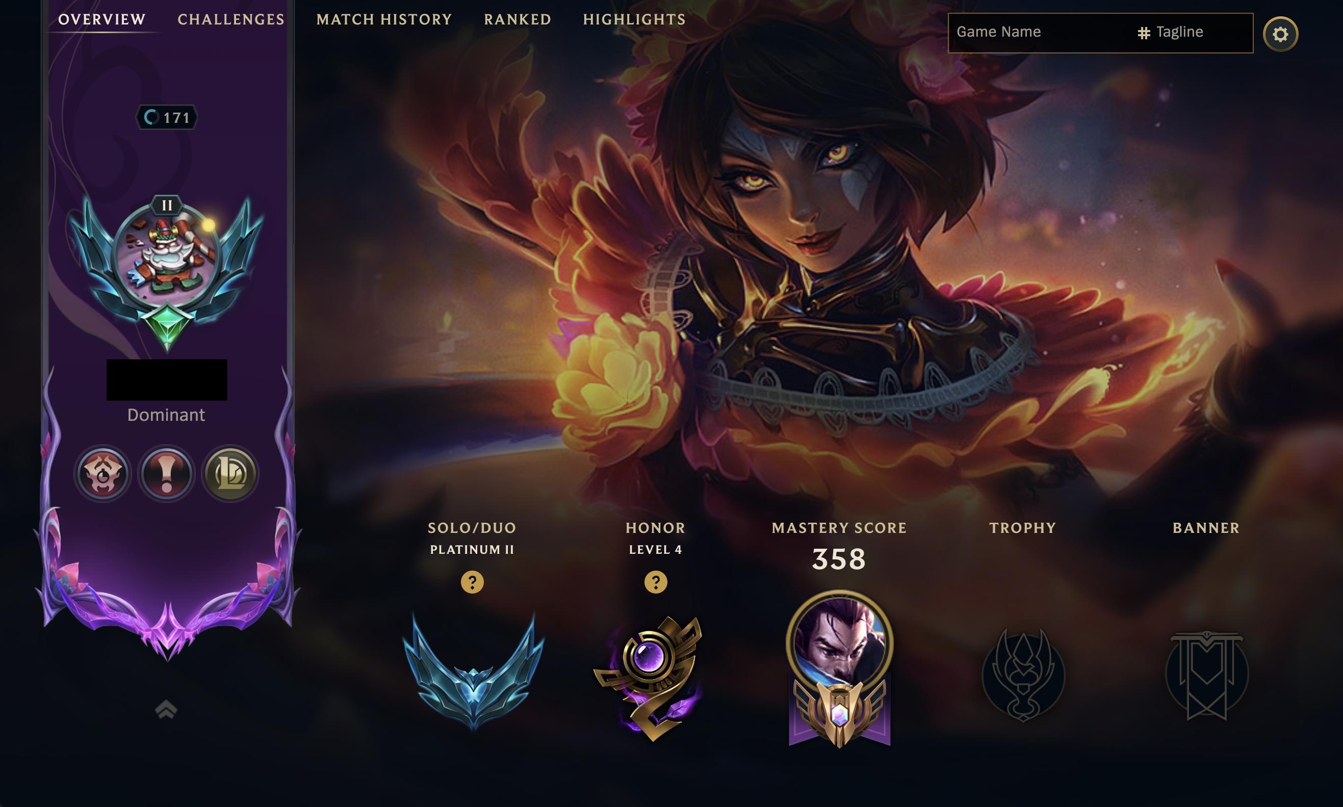 Platinum Peak | 233 Champions | 145 Skins | Full Email