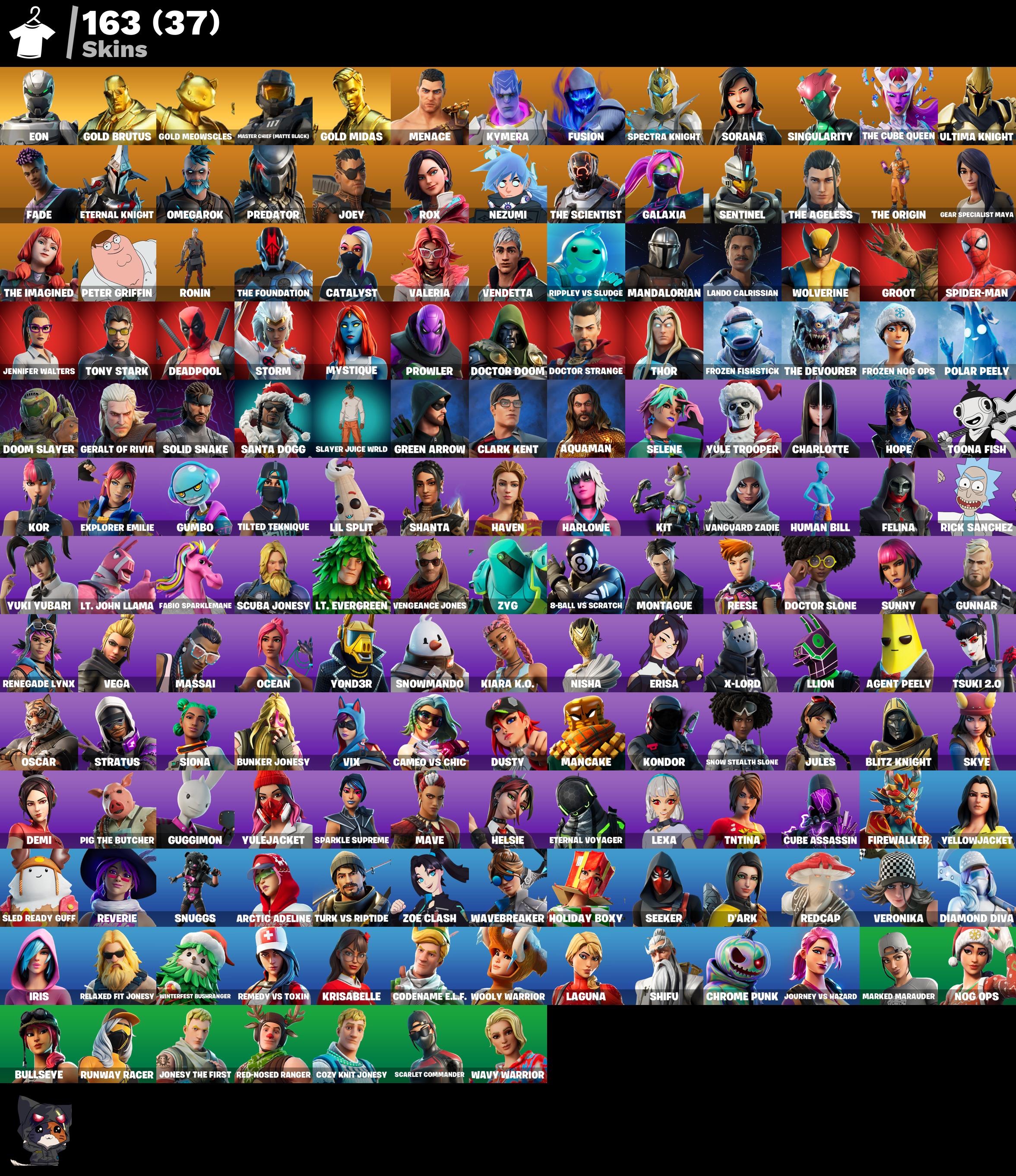 Eon | Galaxia | 164 Skins | Chapter 2 Season 4 | Level 21 | Full Email - Image 3