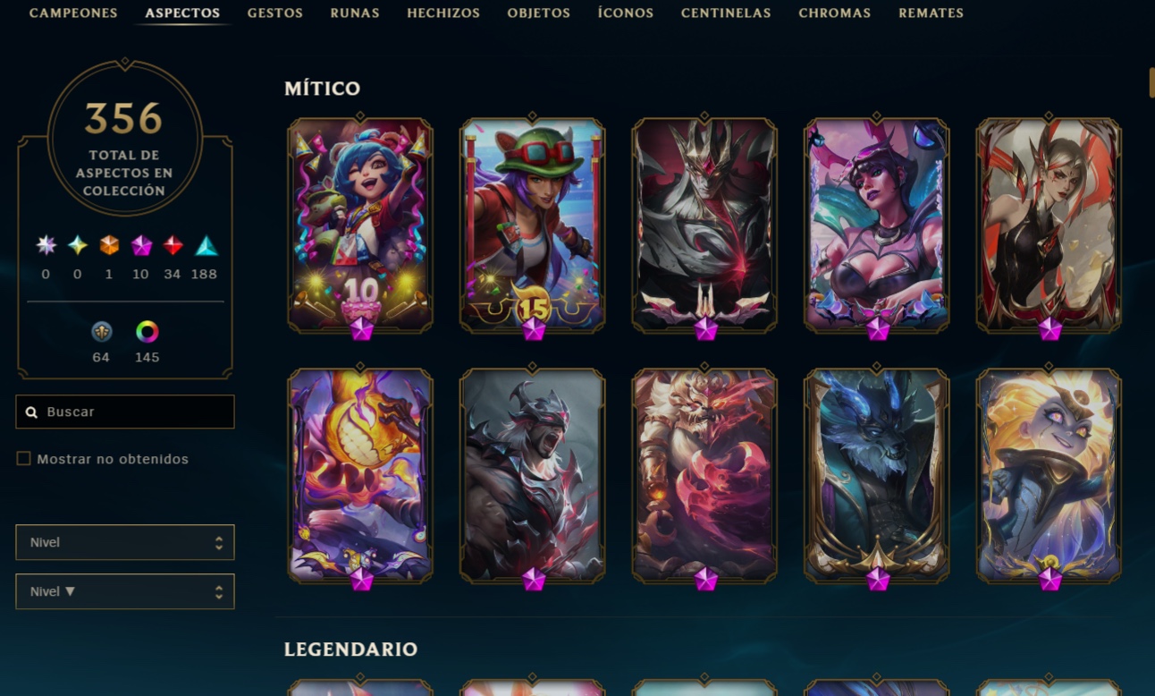 Gold Peak | 170 Champions | 355 Skins | 34 Legendary Skins | Full Email - Image 3