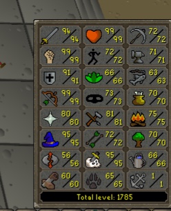 1785 Total Level | Fire Cape | 312m Bank
