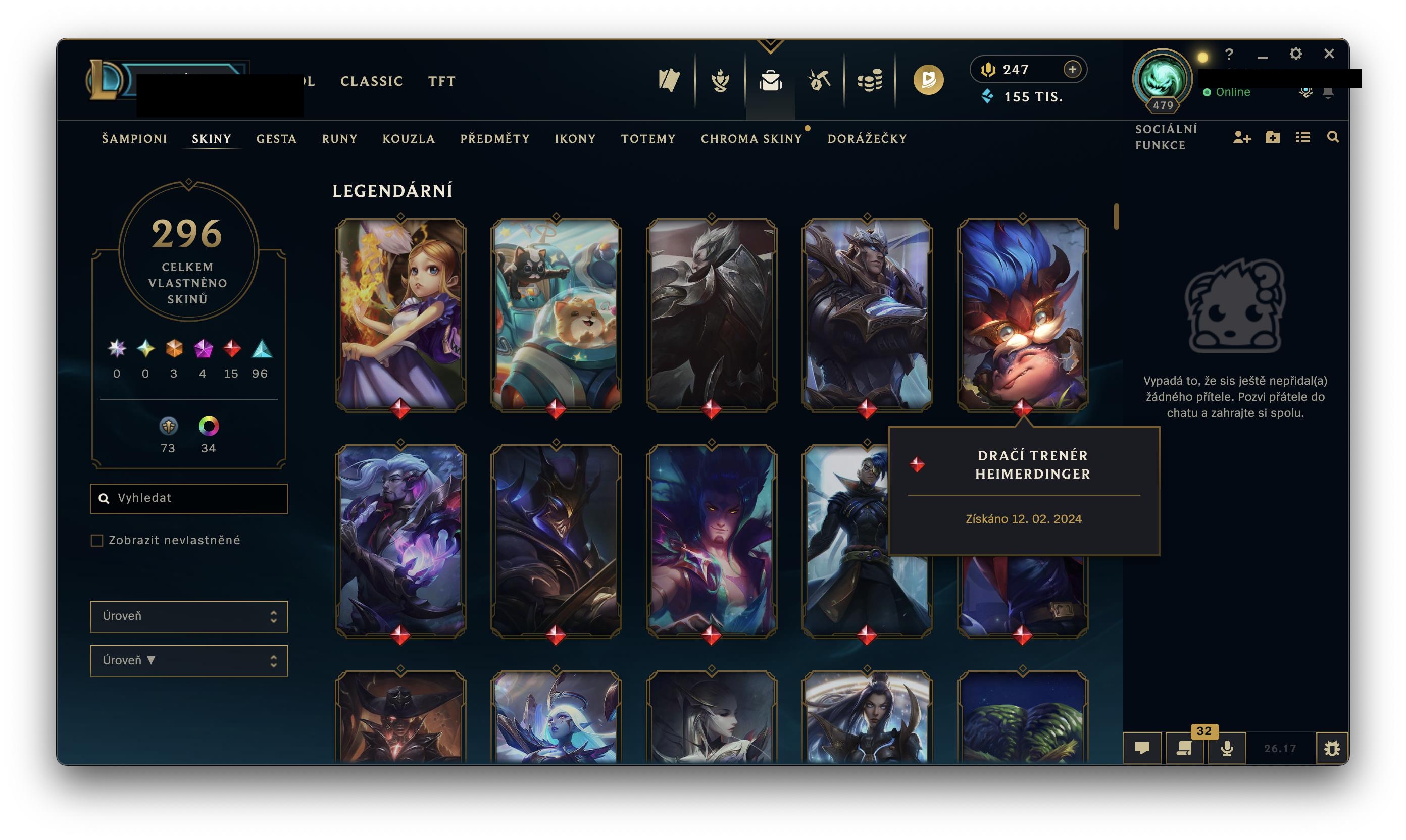 Gold Peak | 173 Champions | 296 Skins | 15 Legendary Skins | Full Email - Image 4