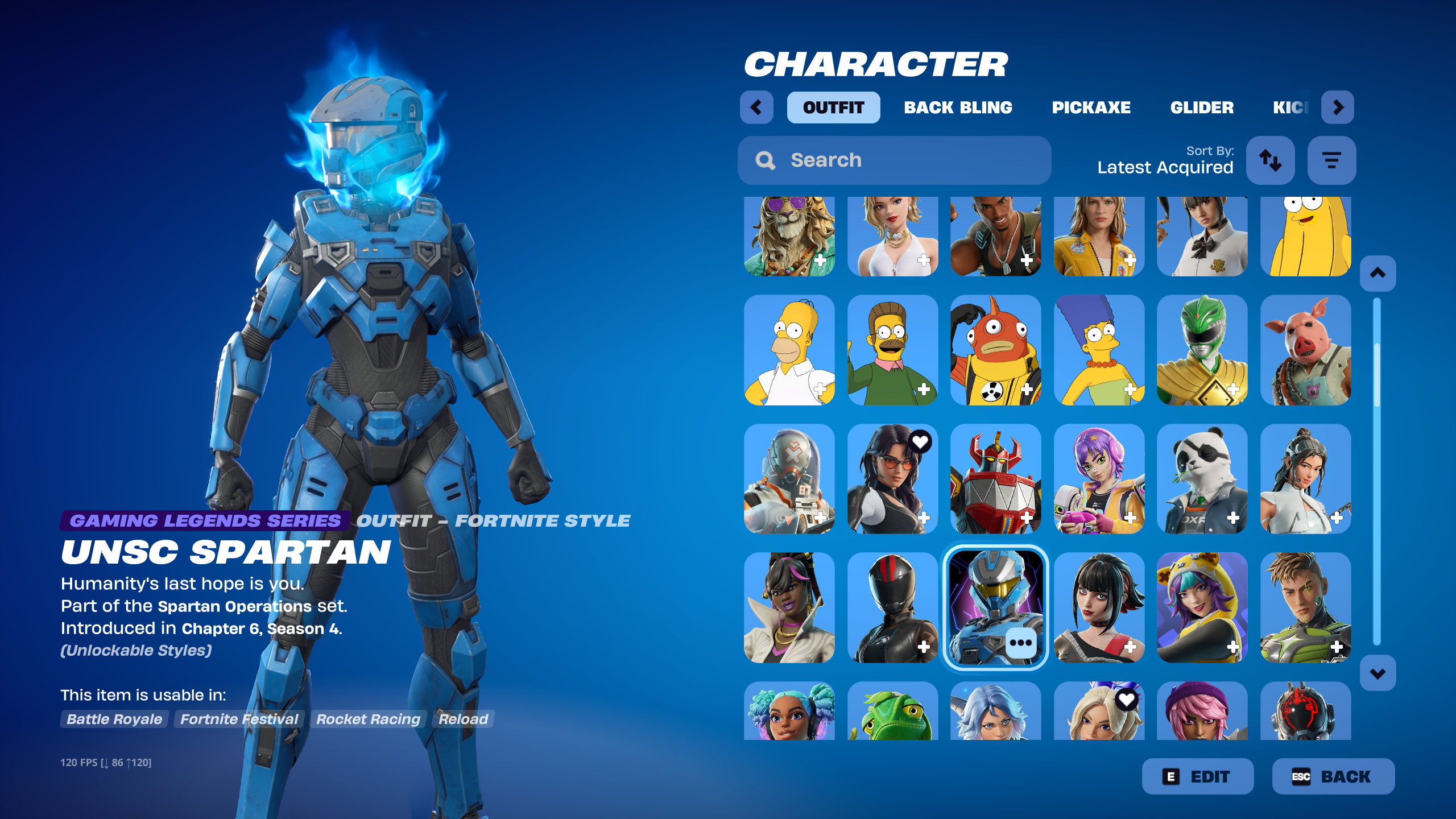 T-60 Power Armor | Mystica | 189 Skins | Chapter 4 Season 2 | Level 99 | Full Email - Image 3