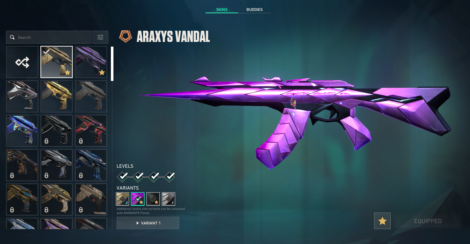PC | Diamond Peak | Araxys Vandal | 61 Skins | Full Email