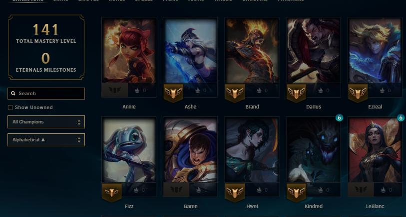 Fresh Smurf | 21 Champs | 141 Mastery - Image 5