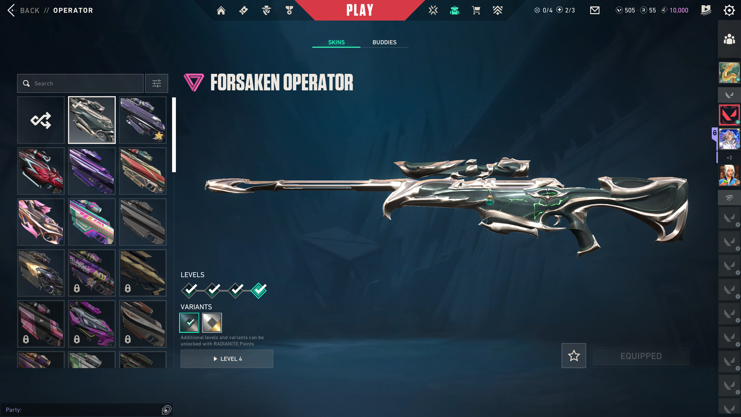 PC | Ascendant Peak | Reaver Knife | Forsaken Operator | 137 Skins - Image 3