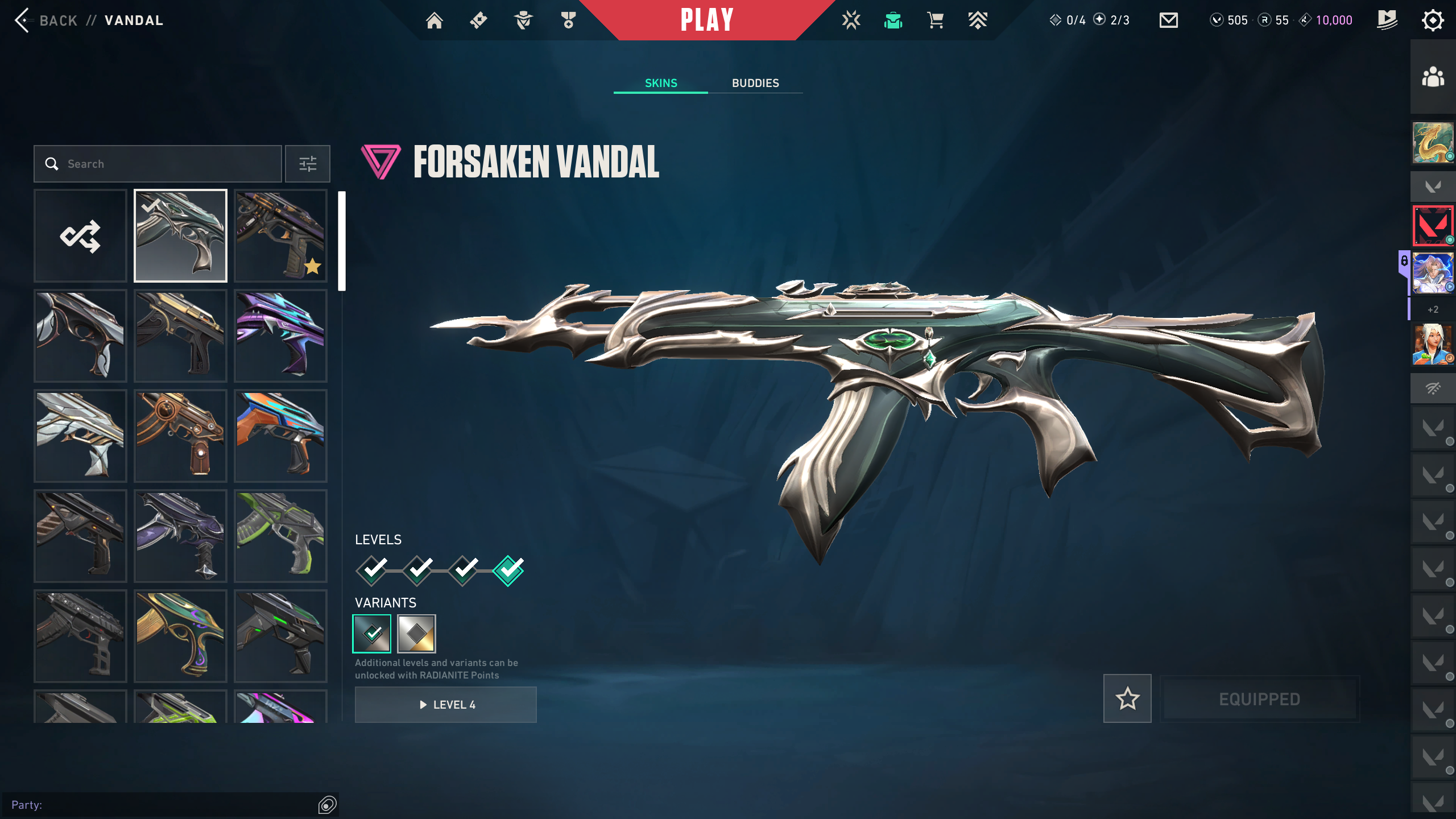 PC | Ascendant Peak | Reaver Knife | Forsaken Operator | 137 Skins - Image 4