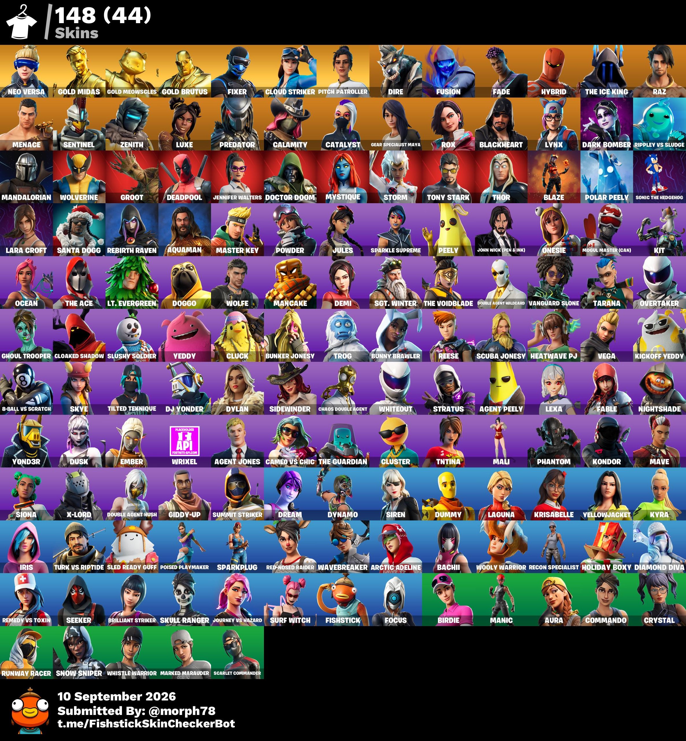 Neo Versa | Meowscles | 148 Skins | Season 4 | Level 2565 | Full Email - Image 9