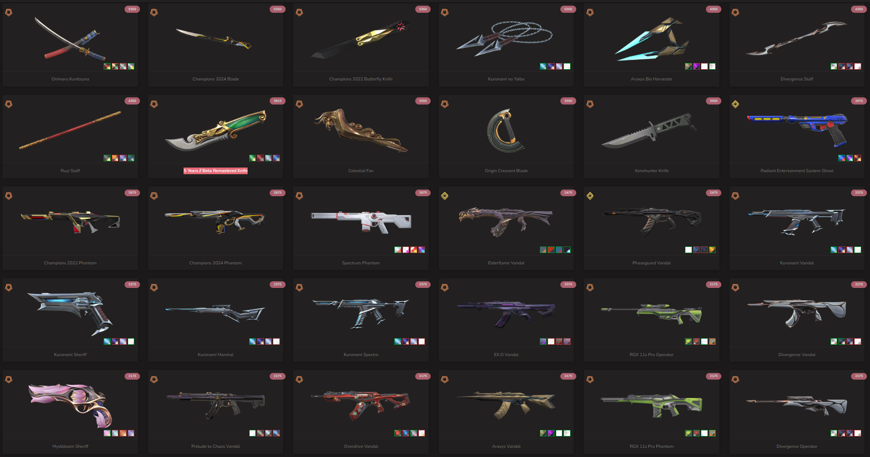 PC | Immortal Peak | Champions 2022 Butterfly Knife + Phantom | 277 Skins | Full Email