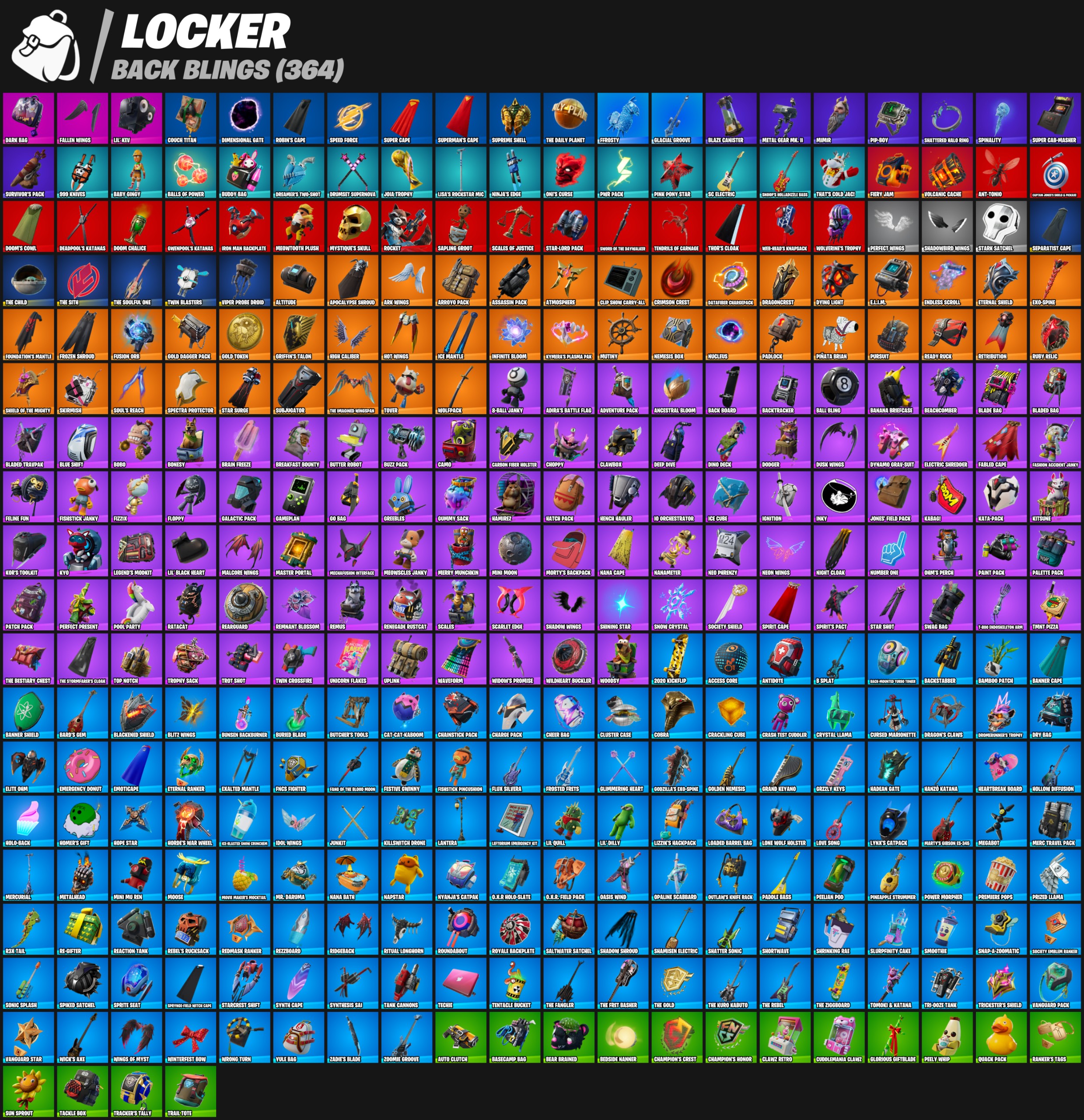 Surf Strider | Blue Striker | 288 Skins | Chapter 1 Season 5 | Level 3960 | Full Email - Image 4