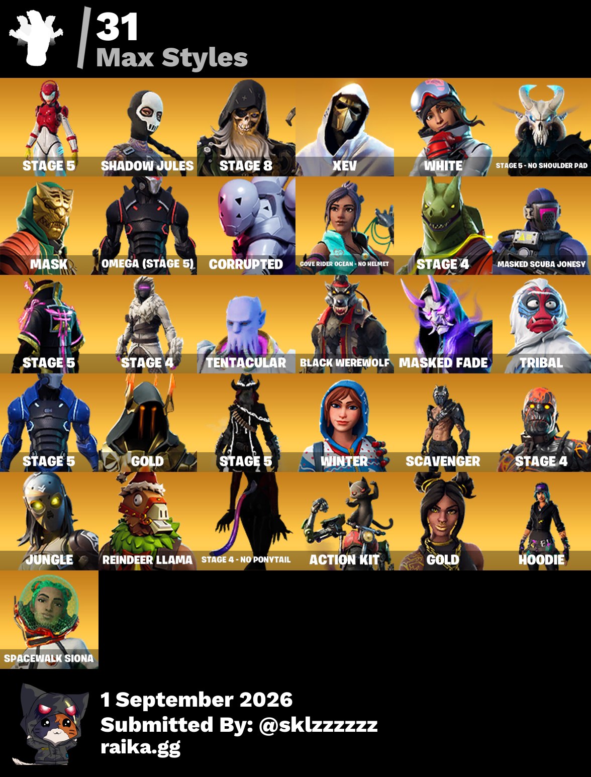 [PC] 194 skins | OG STW | The Reaper | Blue Squire | Royale Knight | Elite Agent | Blue Team Leader | Travis Scott | Omega (stage 5) | Havoc | 200 VB - Image 9