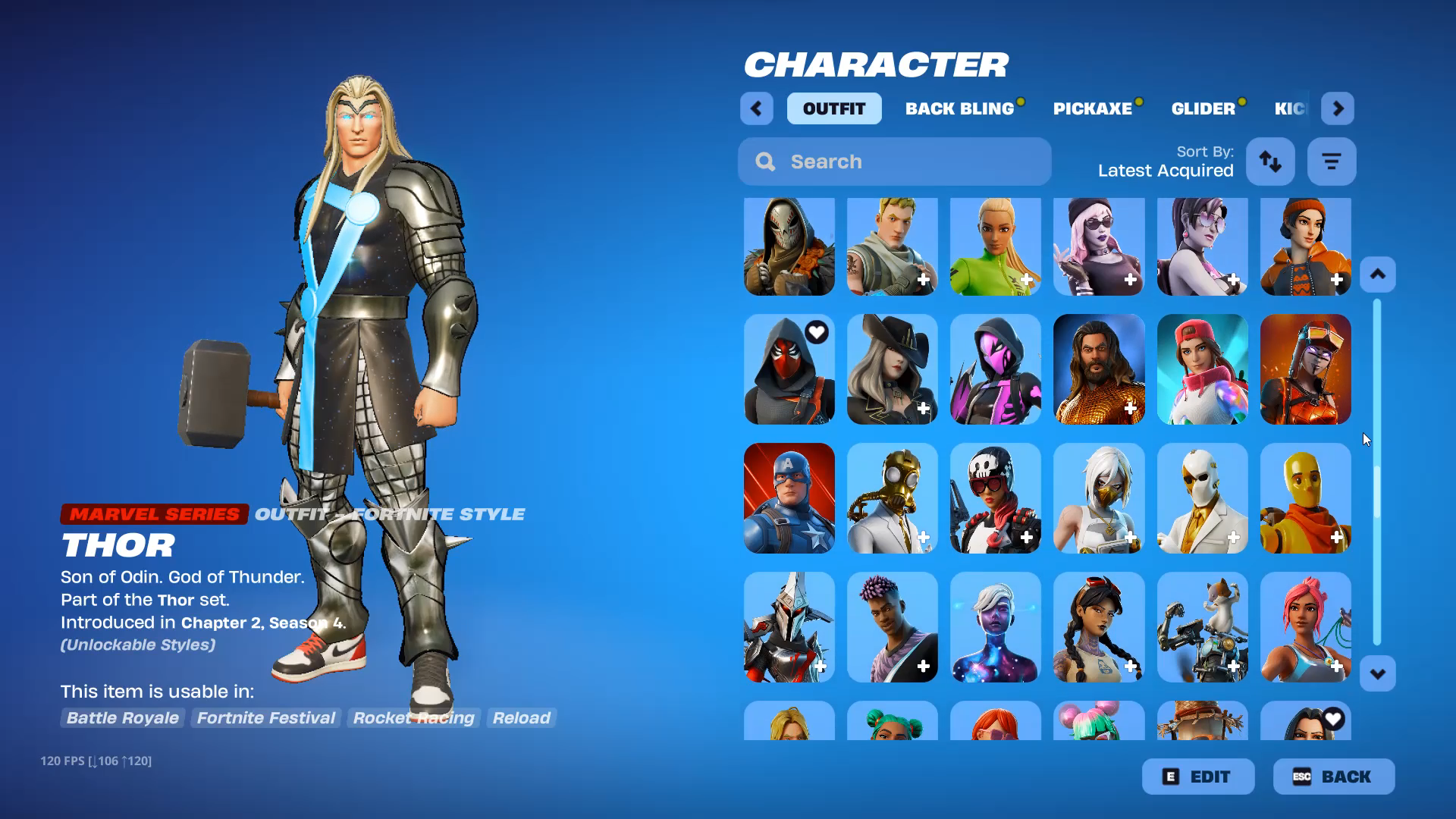 Thor | Carnage | 268 Skins | Level 3457 | Full Email - Image 7