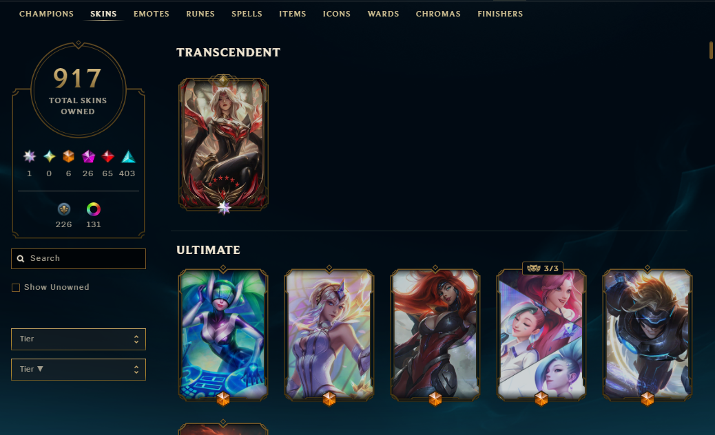 Diamond Peak | Risen Legend Ahri | Immortalized Legend Ahri (Faker Transcendent) | 173 Champions | 617 Skins - Image 10
