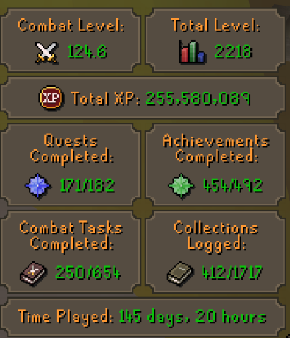 Group Ironman | 2218 Total | 124 Combat | GM Combat Achiev. | Infernal Cape - Image 4