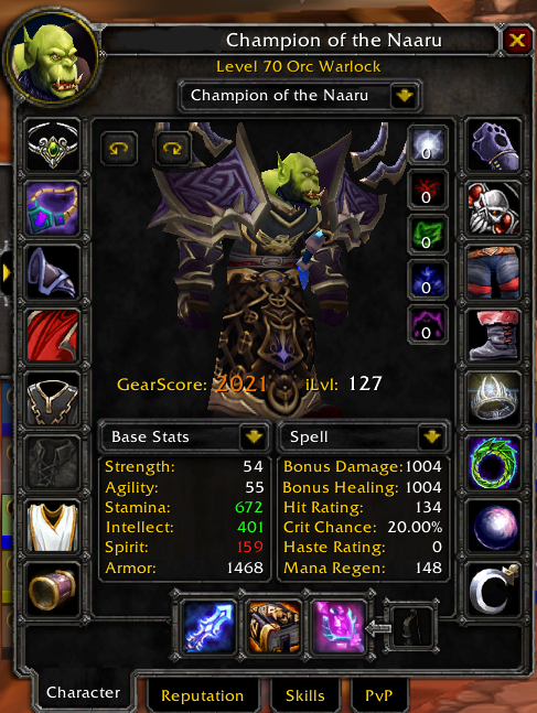 70 Warlock | 2020 Gearscore | 1700 Gold | Spineshatter - Image 5