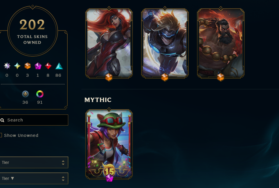 Platinum Peak | Spirit Guard Udyr | Pulsefire Ezreal | 170 Champions | 110 Skins | Full Email - Image 3
