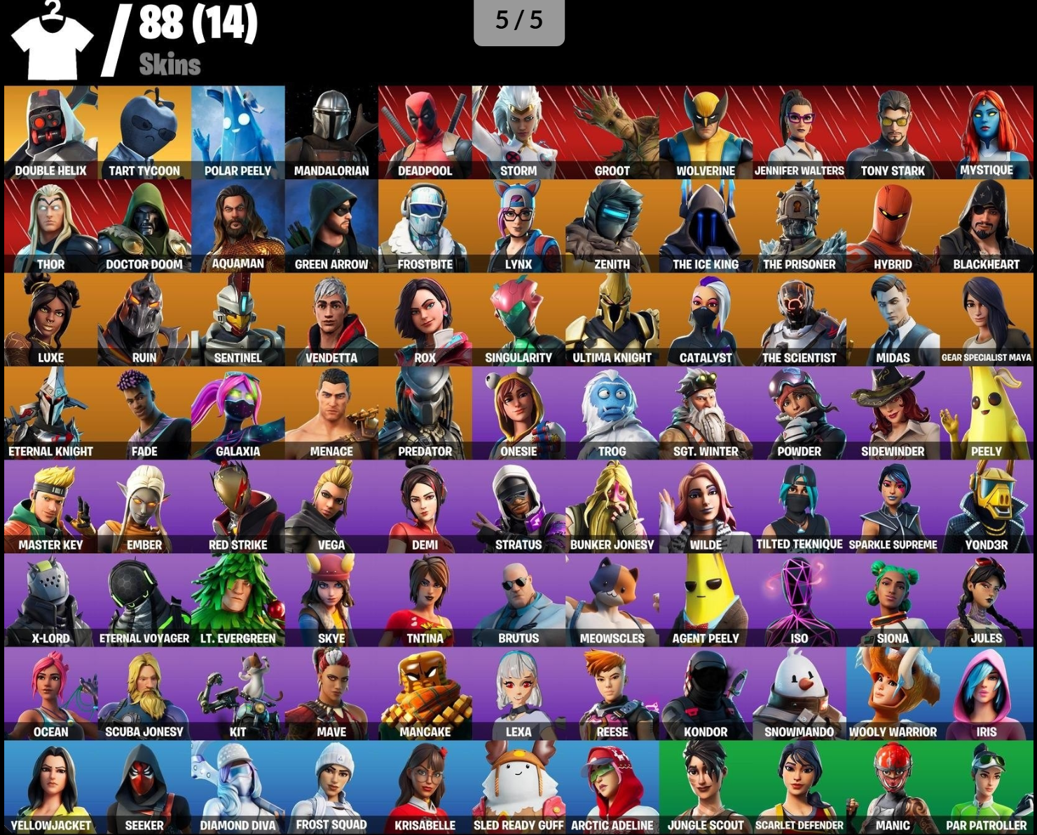 Double Helix (Full) | FNCS Holoflair | Rare Emotes | 90 Skins | Season 7 | Level 1407 | Full Email - Image 5