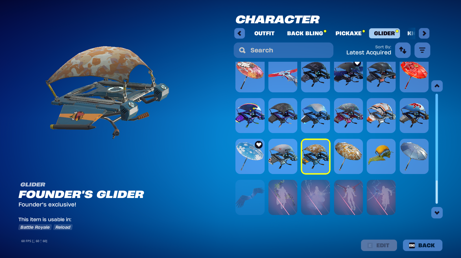 Black Knight | Founder's Glider | Candy Axe | 239 Skins | Season 1 | Level 2209 | Full Email - Image 8