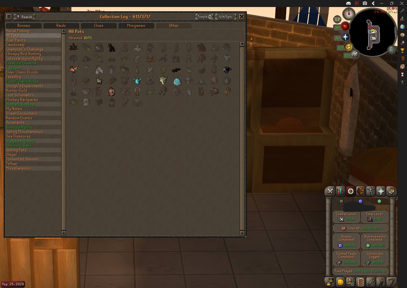 2195 Total | 125 Combat | Elite Void | Experience Mining Gloves - Image 3