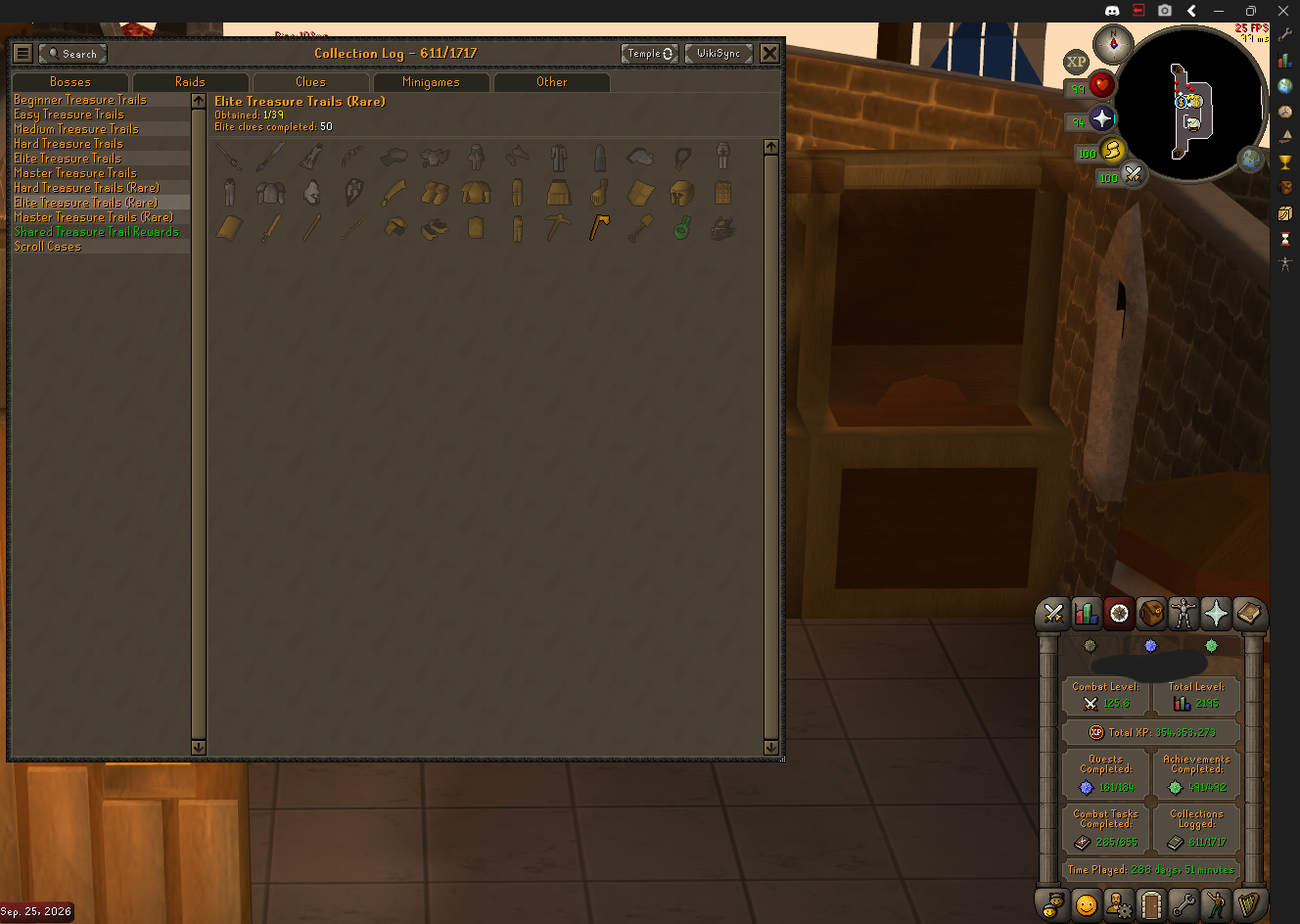 2195 Total | 125 Combat | Elite Void | Experience Mining Gloves - Image 7