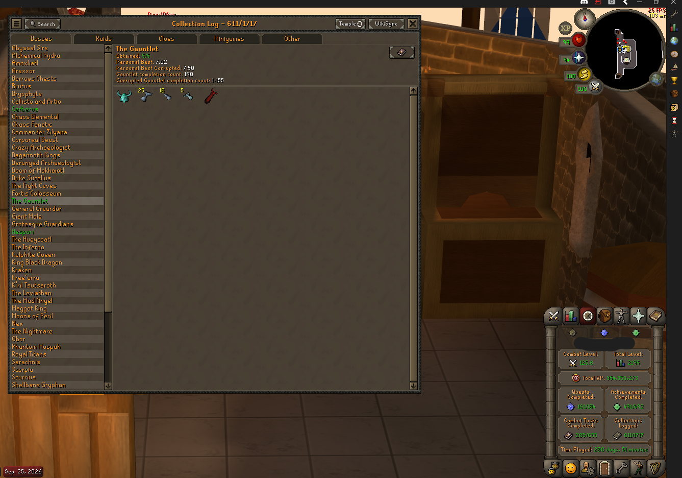 2195 Total | 125 Combat | Elite Void | Experience Mining Gloves - Image 8