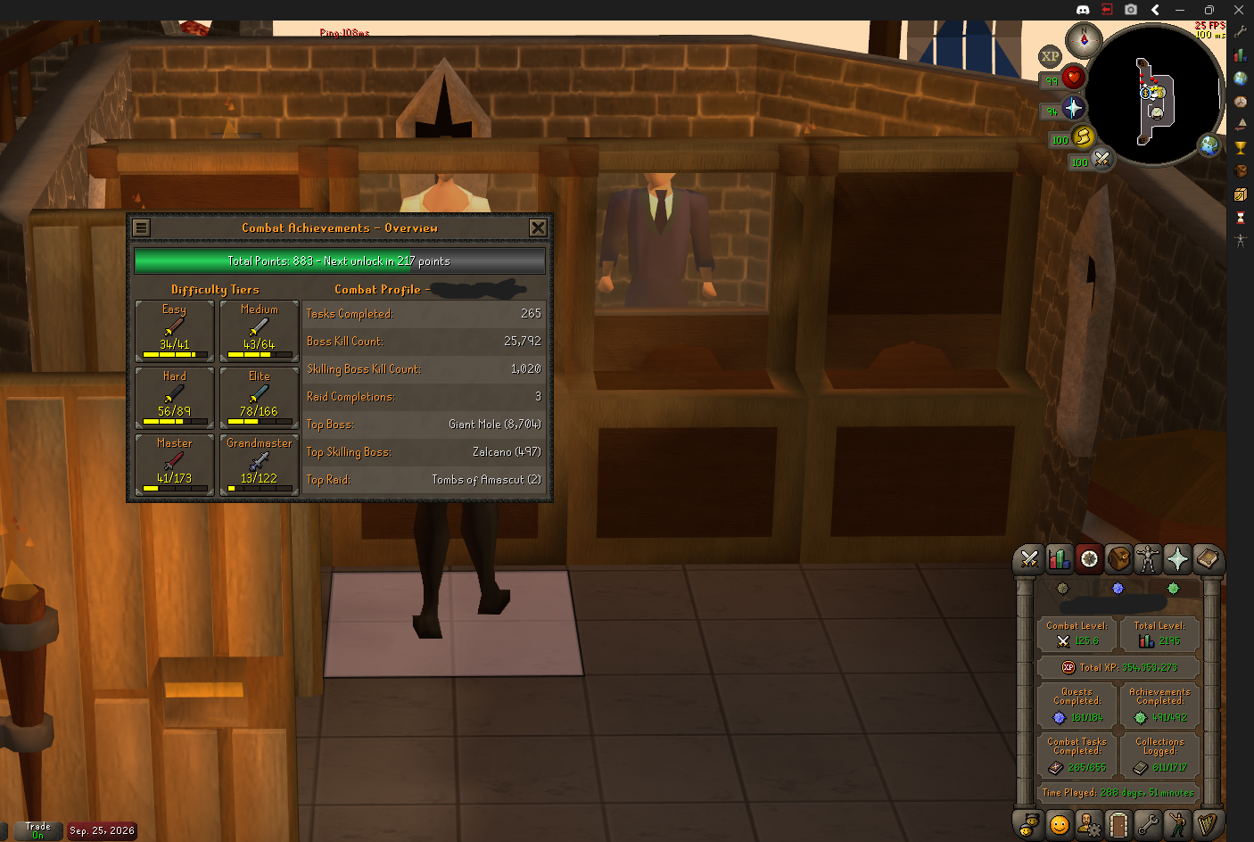 2195 Total | 125 Combat | Elite Void | Experience Mining Gloves - Image 9