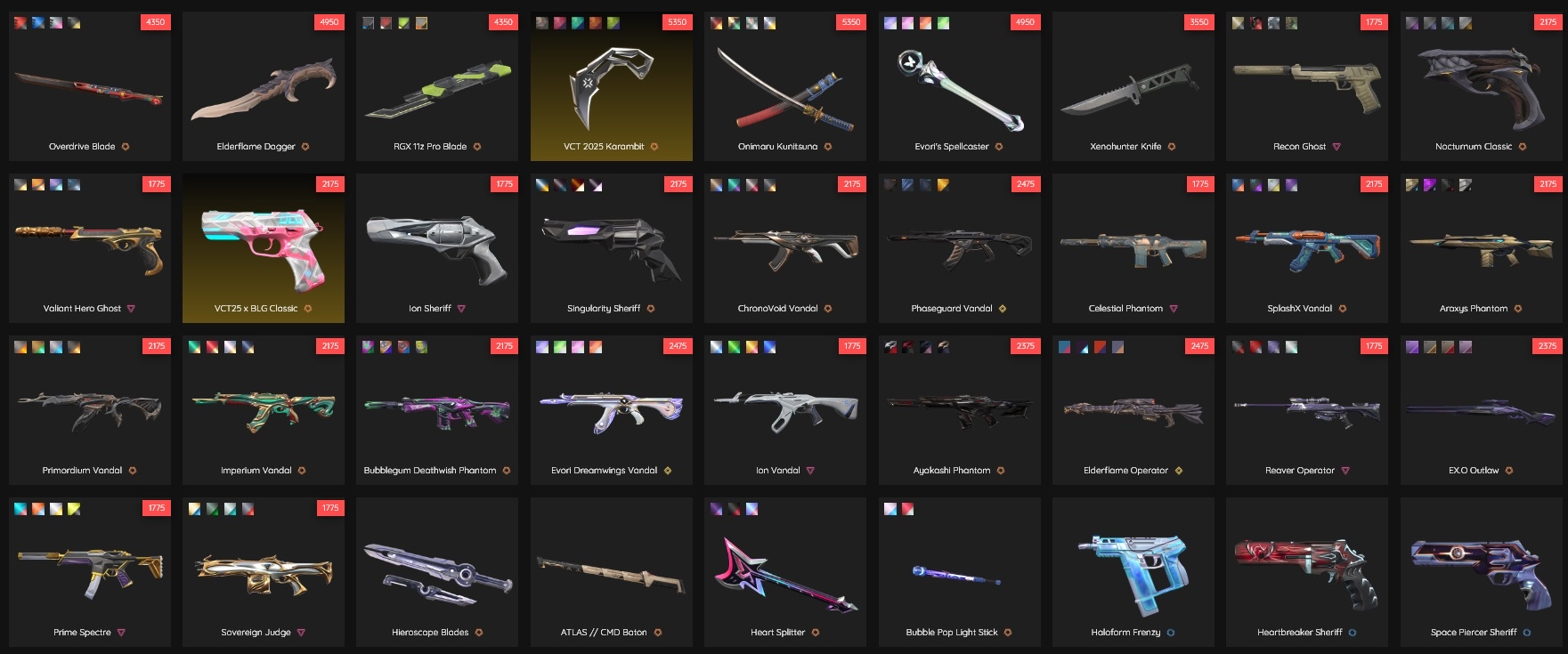 PC | RIOT BUDDY | Ascendant Peak | Elderflame Dagger | Araxys Phantom | 109 Skins | Full Email - Image 8