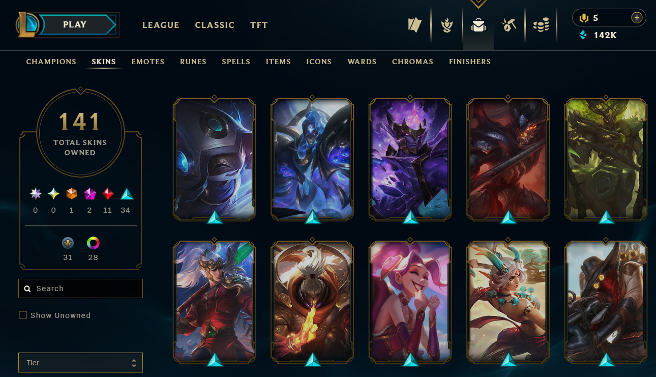 Platinum Peak | Victorious Braum | Victorious Fiora | 170 Champions | 1 Skins - Image 6