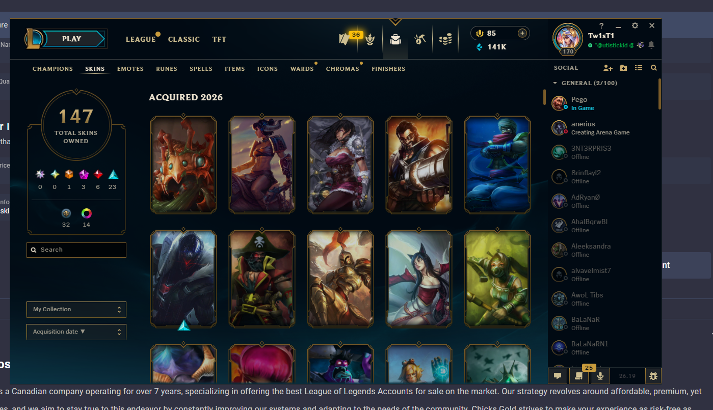 Platinum Peak | Worlds 2012 Riven | Victorious Aatrox | 170 Champions | 46 Skins - Image 3