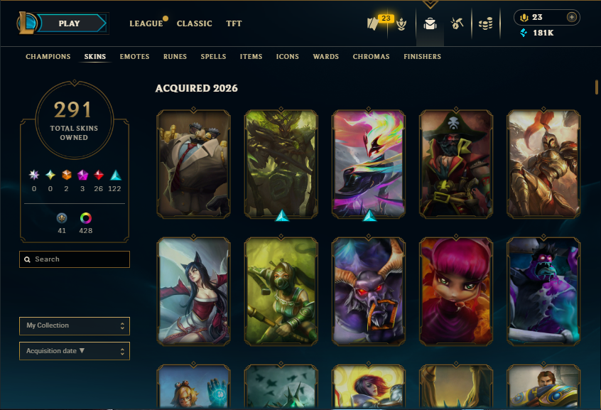 173 Champions | 291 Skins | 1214 Mastery  - Image 5