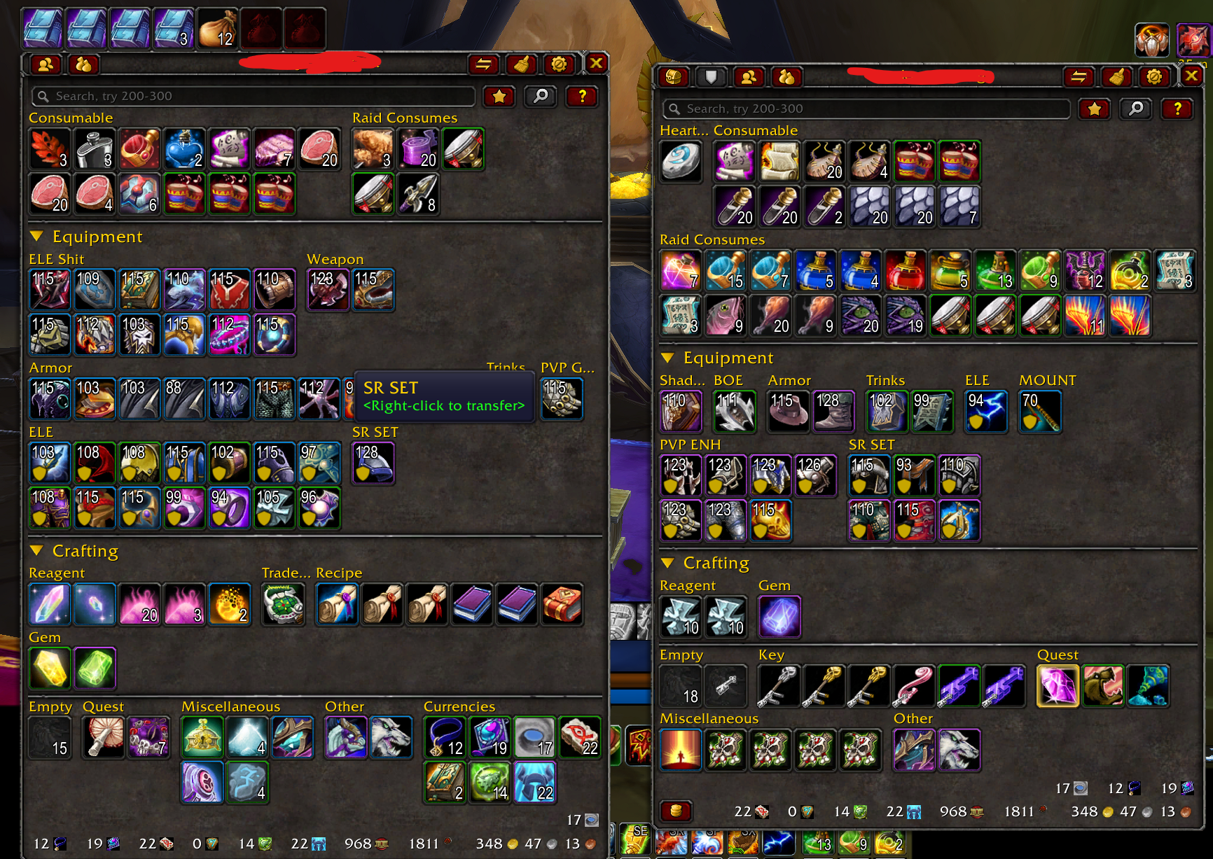 Great Logs | 70 Mage and Shaman | Full Bags / Bank | Nightslayer US - Image 5