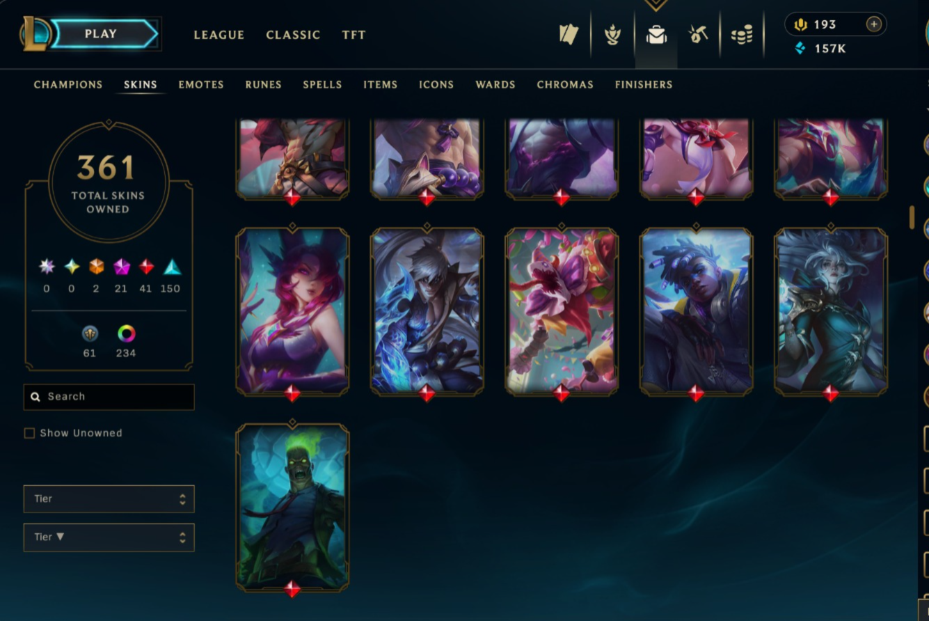 Emerald Peak | 170 Champions | 361 Skins | 41 Legendary Skins | Full Email - Image 5