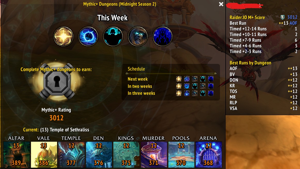 Top Tier DK | 3012 Mythic+ Rating | All Ports Unlocked | High Keys + Heroics - Image 4