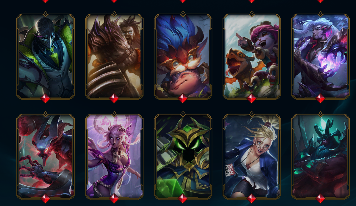 Emerald Peak | Unbreakable Alistar | Unbound Jhin | Medieval Twitch | Riot Girl Tristana | 173 Champions | 352 Skins | Full Email - Image 6
