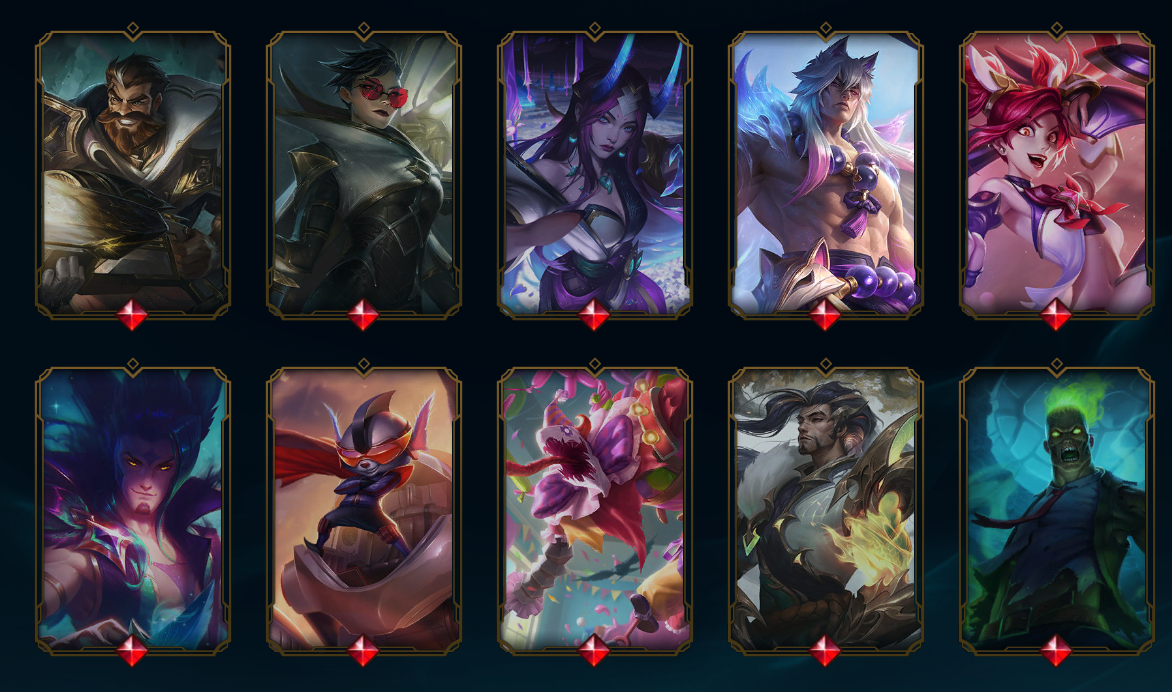 Emerald Peak | Unbreakable Alistar | Unbound Jhin | Medieval Twitch | Riot Girl Tristana | 173 Champions | 352 Skins | Full Email - Image 8
