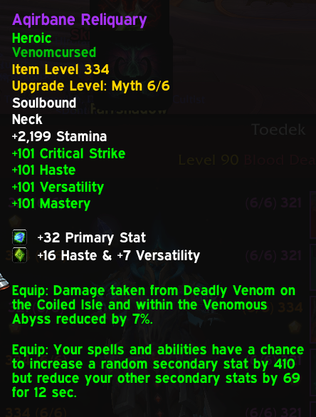 Geared 90 DK | 3700 M+ Rating | 327 Item Level | AOTC Ula'tek | Push Keys + Raid - Image 6