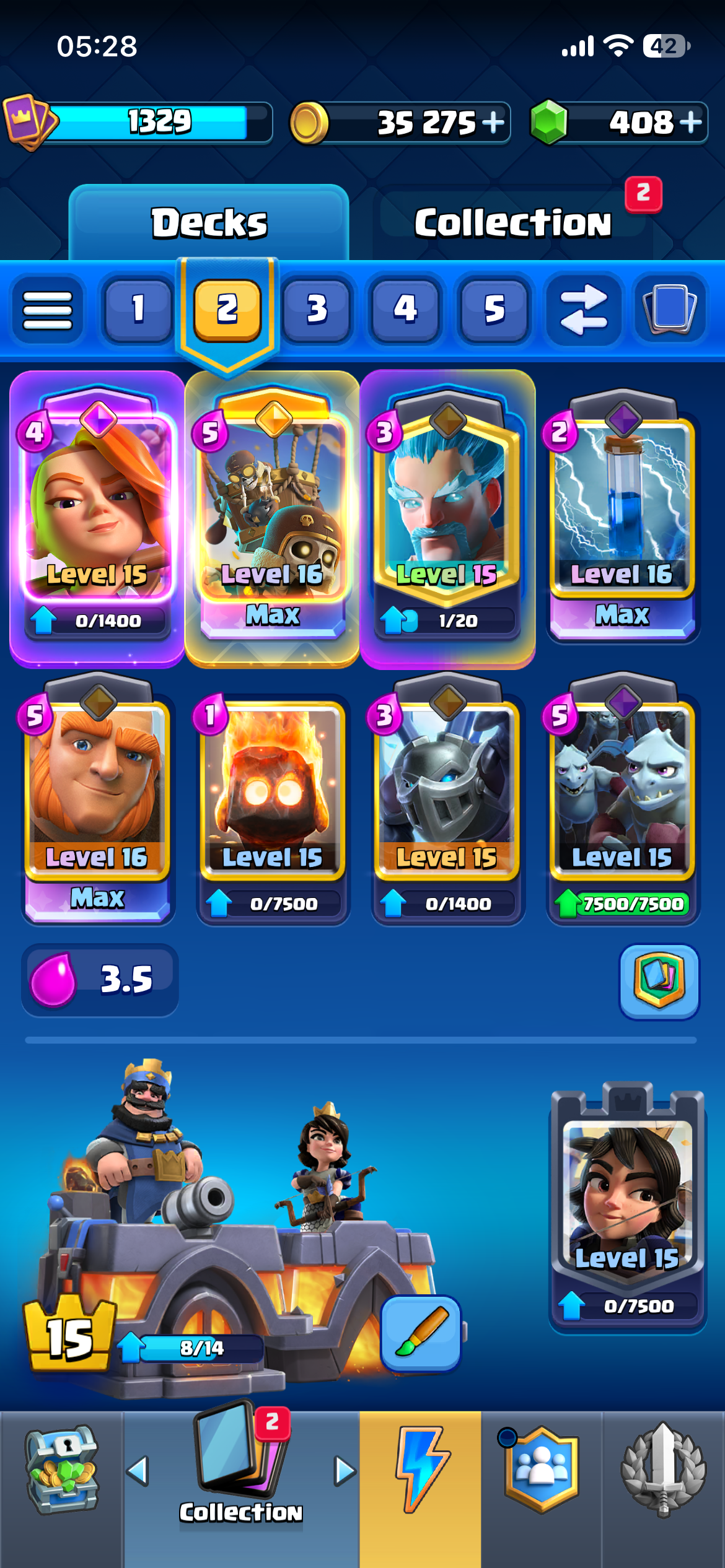 King Tower 15 Clash Royale Account – 3 Level 16 Cards, 9 Evolutions - Image 9