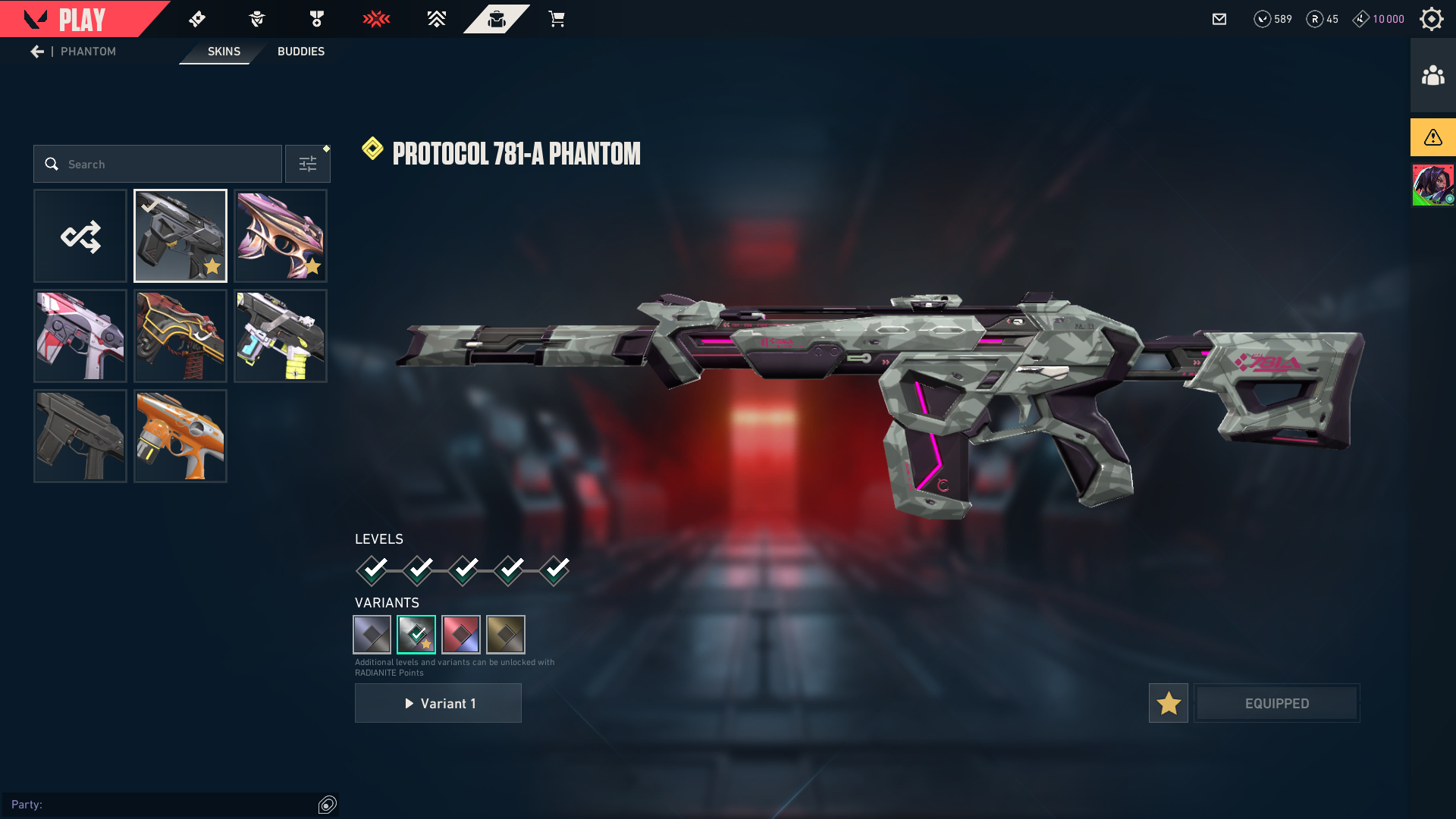 PC | Ascendant Peak | Reaver Karambit | Champions 2021 Vandal | 88 Skins - Image 3