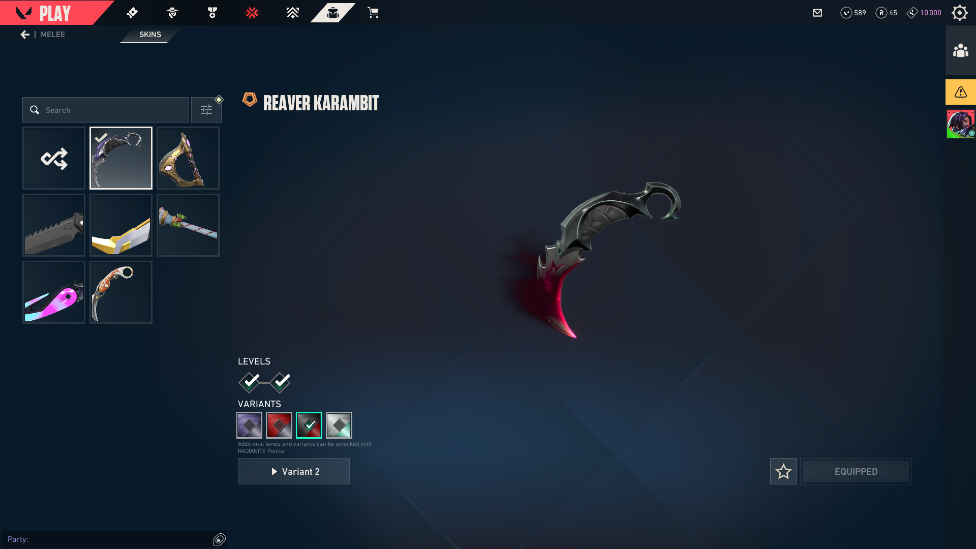 PC | Ascendant Peak | Reaver Karambit | Champions 2021 Vandal | 88 Skins - Image 4