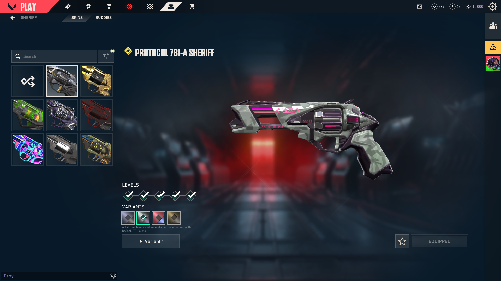 PC | Ascendant Peak | Reaver Karambit | Champions 2021 Vandal | 88 Skins - Image 5