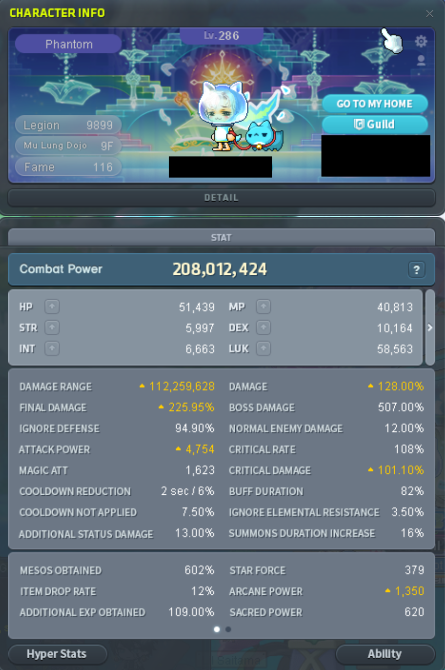 Level 286 Phantom MapleStory Account - Image 5