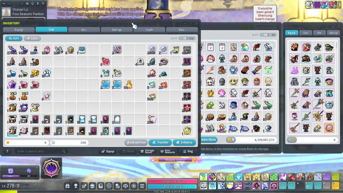 Level 278 Pathfinder MapleStory Account - Image 4