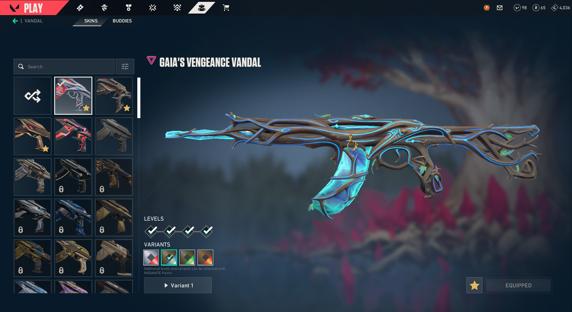 PC | Diamond Peak | Singularity Butterfly Knife | Gaia's Vengeance Vandal | 13 Skins | Full Email - Image 4