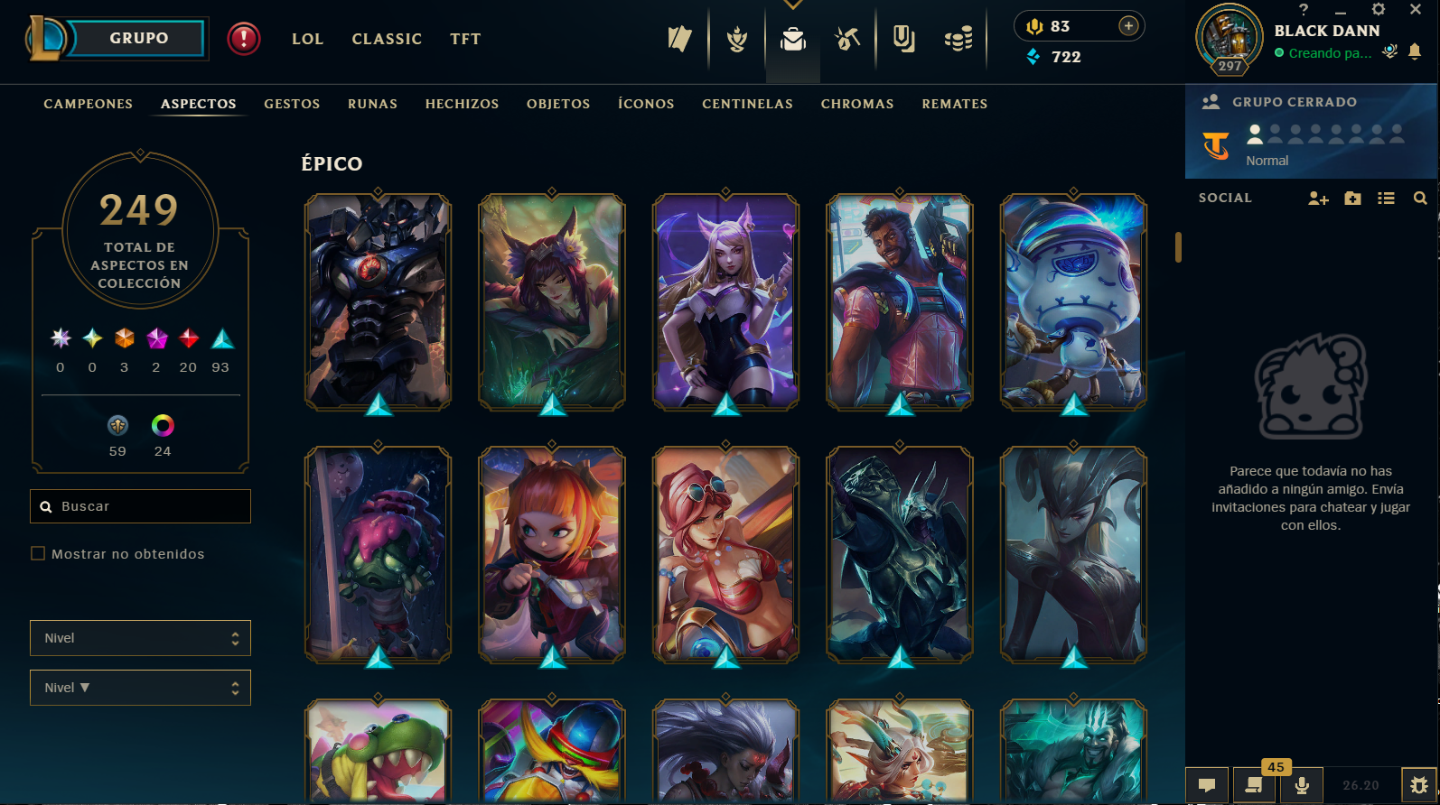 Bronze Peak | K/DA ALL OUT Seraphine | Elementalist Lux | 168 Champions | 249 Skins | Full Email - Image 4