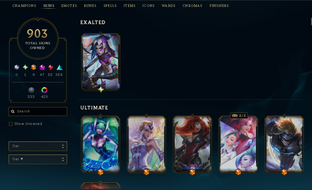 Diamond Peak | Riot Graves | Riot Blitzcrank | 170 Champions | 903 Skins - Image 6