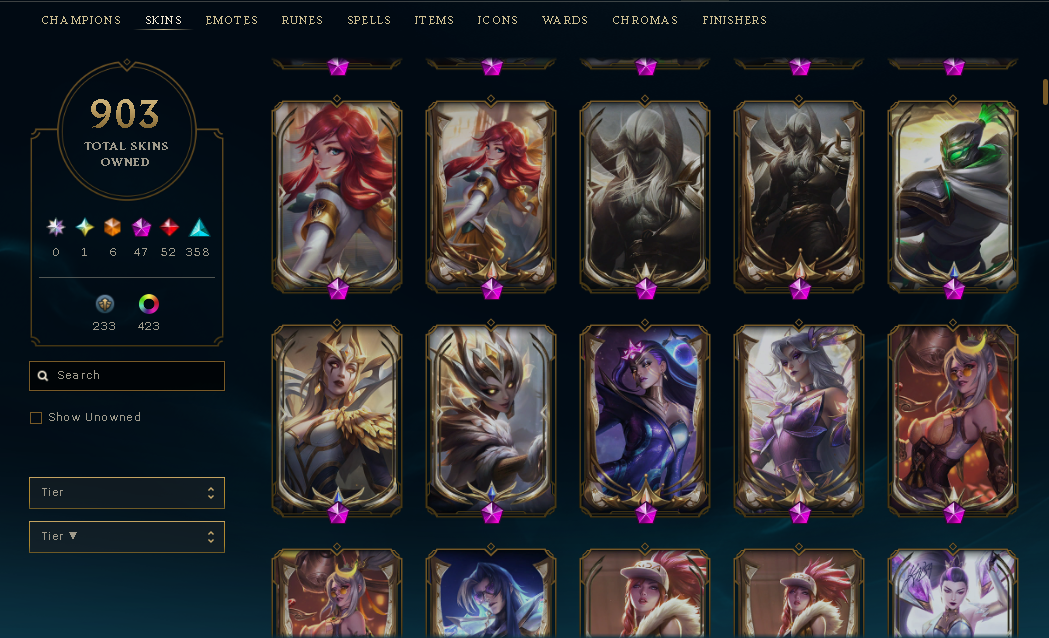 Diamond Peak | Riot Graves | Riot Blitzcrank | 170 Champions | 903 Skins - Image 8