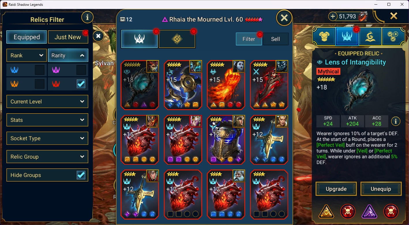 Level 100 | 13 Mythical | 347 Legendary | 12 Mythical Relics | 51k Starstone - Image 4