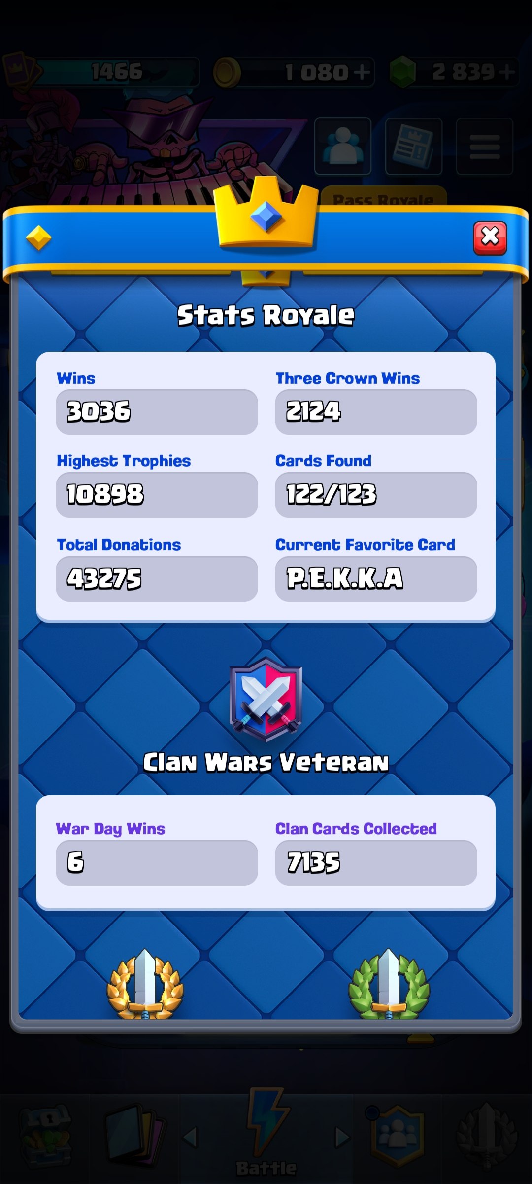 King Tower 16 | 2839 Gems | 8 Level 16 Cards | 14 Evolutions - Image 3