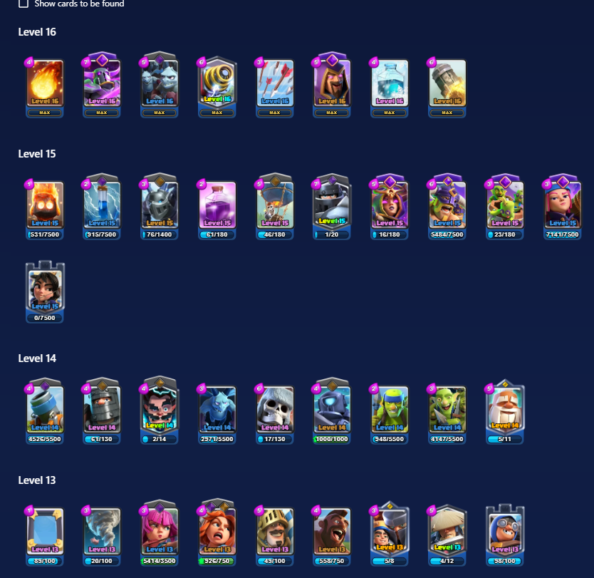 King Tower 16 | 2839 Gems | 8 Level 16 Cards | 14 Evolutions - Image 9